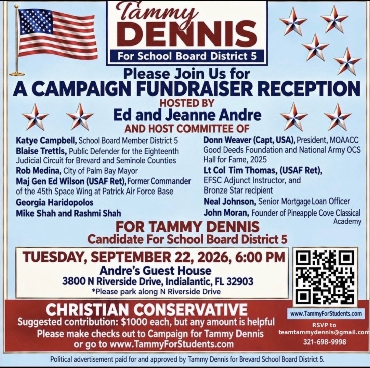 Tammy Dennis fundraiser flyer